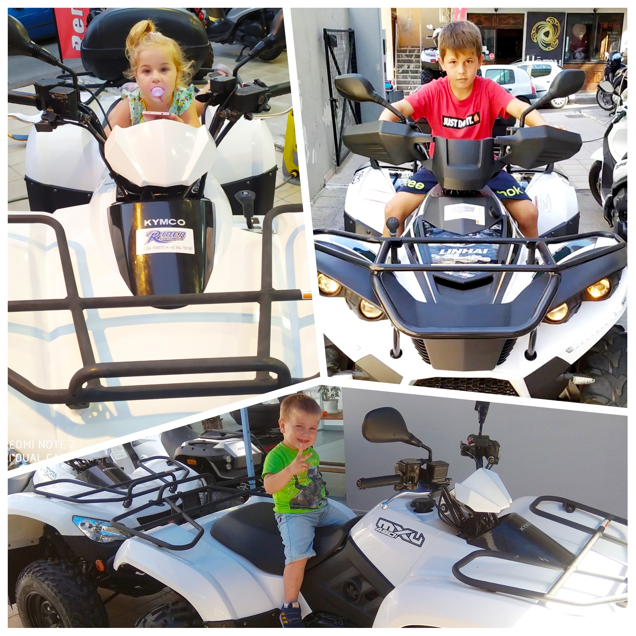 Scooters available for scooter and motorcycle rental in Rhodes